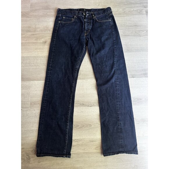 STONE ISLAND BLUE JEANS MENS SIZE 34 STRAIGHT COTTON MADE IN ITALY - Picture 1 of 15